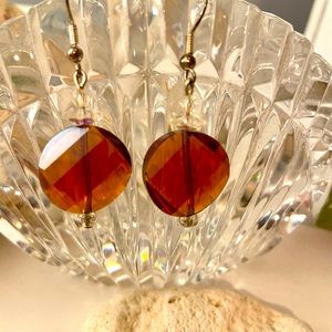 Amber Beaded Earrings